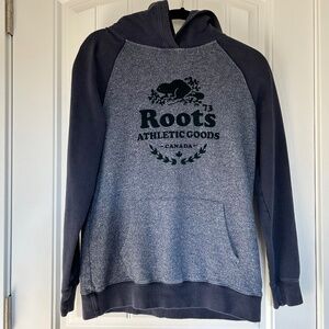 Roots Hoodie Mens Small Navy Blue